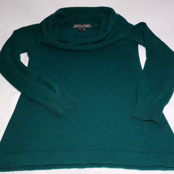 French Connection | Teal Cowl Neck Sweater - Picture 3 of 3